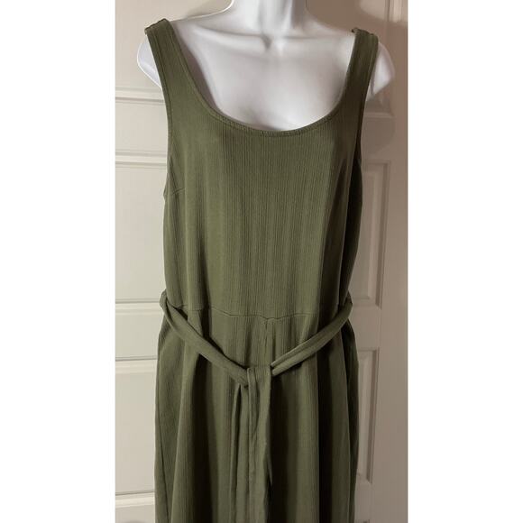 Gap Olive Green Jumpsuit Scoop Neck XL - Picture 2 of 7